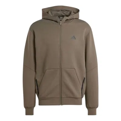 Adidas Originals Adidas Designed For Training Full-zip Track Jacket 'green' In Gray