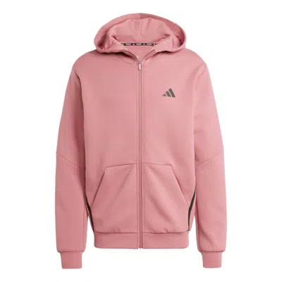 Adidas Originals Adidas Designed For Training Full-zip Track Jacket 'preloved Crimson' In Pink