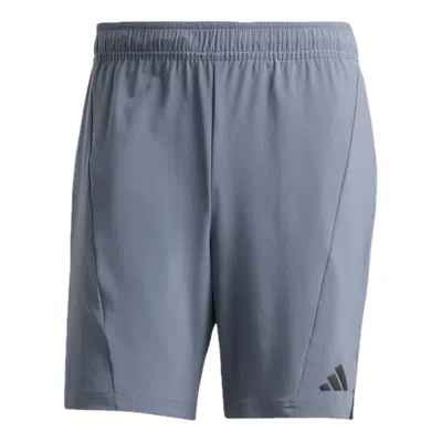 Adidas Originals Adidas Designed For Training Workout Shorts 'grey' In Blue