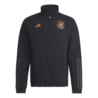 Adidas Originals Adidas Dfb Pre Jacket Logo In Black