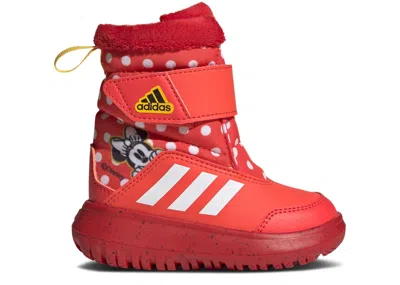 Adidas Originals Babies' Adidas Disney X Adidas Winterplay Boot I 'minnie Mouse' In Red