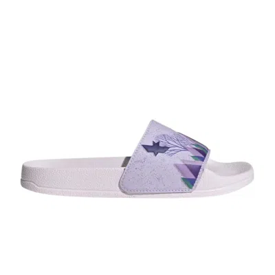 Pre-owned Adidas Originals Adidas Disney X Adilette Slide J 'frozen - Anna And Elsa' | Purple | Kid's Size 6