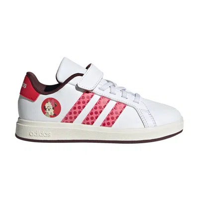 Pre-owned Adidas Originals Adidas Disney X Grand Court 2.0 C 'minnie Mouse - Polka Dots' | White | Kid's Size 11.5