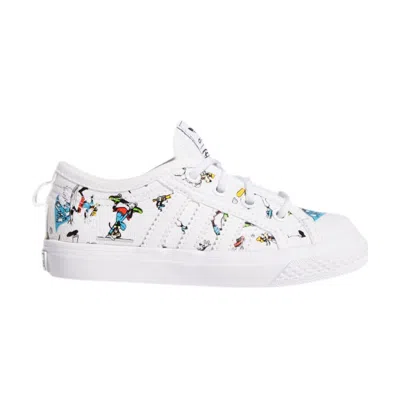 Pre-owned Adidas Originals Adidas Disney X Nizza Infant 'sport Goofy Pack - White' | Infant Size 5.5