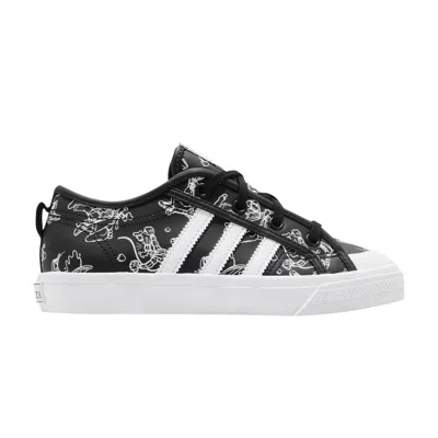 Pre-owned Adidas Originals Adidas Disney X Nizza Sport J 'goofy' | Black | Kid's Size 11.5