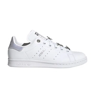 Pre-owned Adidas Originals Adidas Disney X Stan Smith J 'peter Pan & Tinkerbell' | White | Kid's Size 5.5