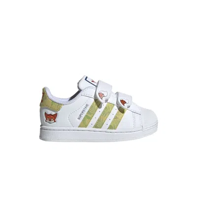 Pre-owned Adidas Originals Adidas Disney X Superstar 2 Comfort Closure I 'nick Wilde' | White | Infant Size 6.5