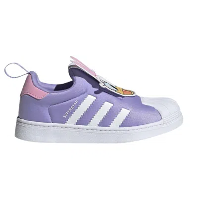 Pre-owned Adidas Originals Adidas Disney X Superstar 360 Little Kid 'daisy Duck' | White | Kid's Size 3