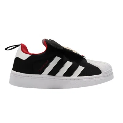 Pre-owned Adidas Originals Adidas Disney X Superstar 360 Little Kid 'mickey Mouse' | Black | Kid's Size 3