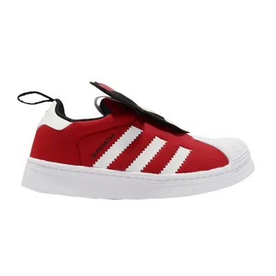 Pre-owned Adidas Originals Adidas Disney X Superstar 360 Little Kid 'minnie Mouse' | Red | Kid's Size 10