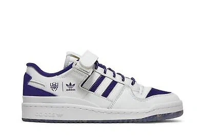 Pre-owned Adidas Originals Adidas Donovan Mitchell X Forum Low 'collegiate Purple' Gy8287 In White