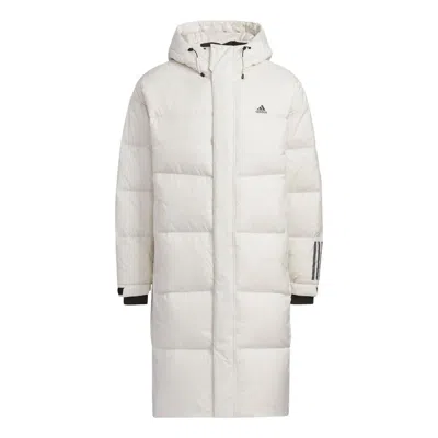 Adidas Originals Adidas Down Goose Long Jacket 'white' In Neutral