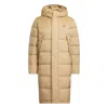 Adidas Originals Adidas Duck Down Long Jacket 'tan' In Neutral