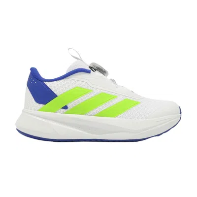 Pre-owned Adidas Originals Adidas Duramo Sl 2.0 Boa K 'white Solar Slime Semi Lucid Blue' | Kid's Size 5