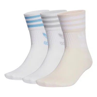 Adidas Originals Adidas Enjoy Summer Mid Cut Crew Socks 3 Pairs 'white'