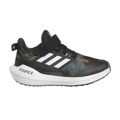 Pre-owned Adidas Originals Adidas Eq21 Run 2.0 El K 'camo' | Black | Kid's Size 13.5