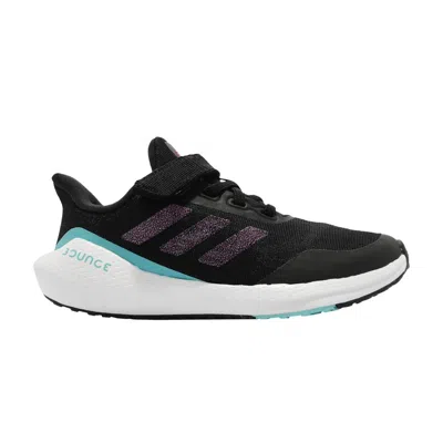 Pre-owned Adidas Originals Adidas Eq21 Run J 'black Pulse Aqua' | Kid's Size 11.5