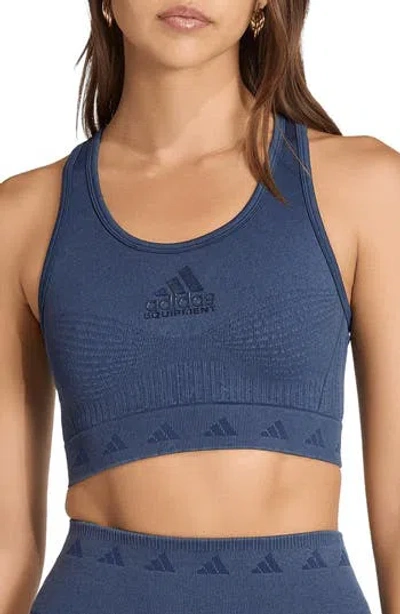 Adidas Originals Adidas Eqt Bra Top In Blue