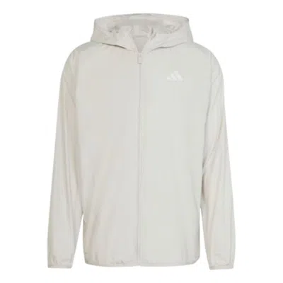 Adidas Originals Adidas Essential Big Logo Sweat Windbreaker Jacket 'white'
