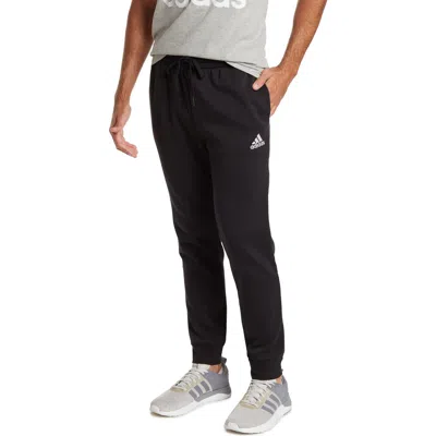 Adidas Originals Adidas Essential Feel Cozy Fleece Pants In Black/white