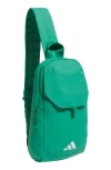 Adidas Originals Adidas Essentials 3 Sling Crossbody Bag In Semi Court Green
