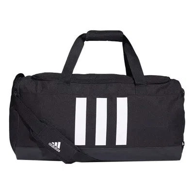 Adidas Originals Adidas Essentials 3-stripes Duffel Bag Medium 'black White' In Multi