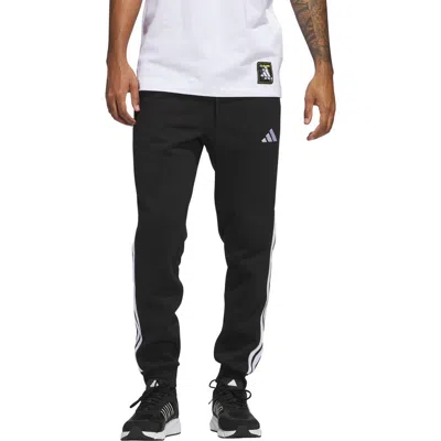 Adidas Originals Adidas Men's Essentials 3-stripes Regular-fit Fleece  Joggers, Regular And Big & Tall In Black,wht | ModeSens