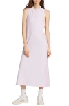 Adidas Originals Womens Adidas Essentials 3-stripes Long Racerback Dress In Ice Lavender/bliss Lilac
