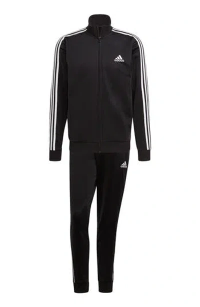 Adidas Originals Adidas Essentials 3-stripes Track Jacket & Pants Set In Black
