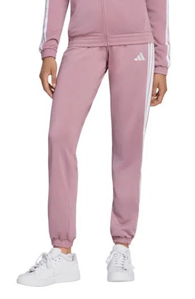Adidas Originals Adidas Essentials 3-stripes Tricot Joggers In Pink