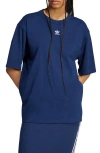 Adidas Originals Adidas Essentials Lifestyle Trefoil Logo Cotton T-shirt In Night Indigo