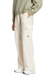 Adidas Originals Adidas Essentials Recycled Polyester Cargo Pants In Wonder White