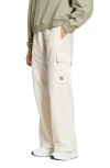 Adidas Originals Adidas Essentials Recycled Polyester Cargo Pants In Wonder White