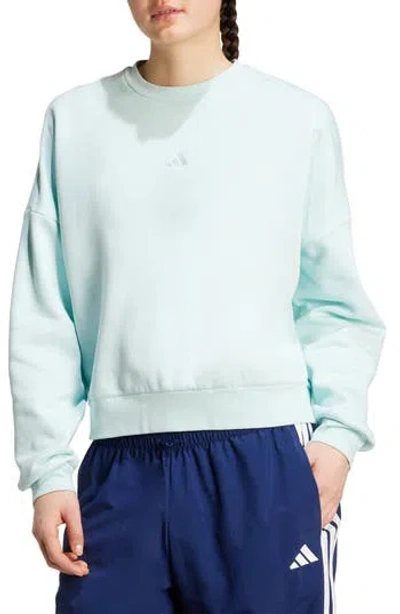 Adidas Originals Adidas Essentials Small Logo Feel Sweatshirt In Blue