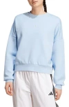 Adidas Originals Adidas Essentials Small Logo Feel Sweatshirt In Blue