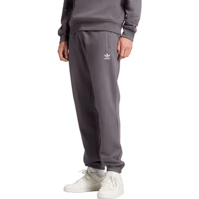 Adidas Originals Adidas Essentials Trefoil Fleece Joggers In Gray