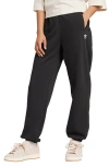 Adidas Originals Womens  Trefoil Essentials Fleece Lifestyle Pants In Black