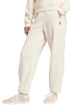 Adidas Originals Off-white Essentials Lounge Pants In Wonder White