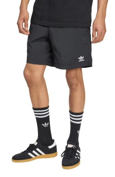 Adidas Originals Adidas Essentials Trefoil Logo Shorts In Black