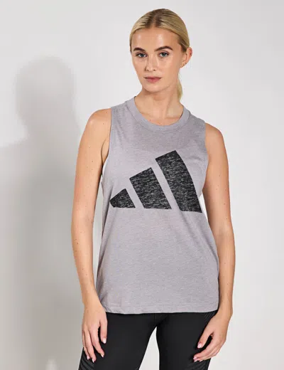 Adidas Originals Adidas Essentials Winners Tank Top In Grey