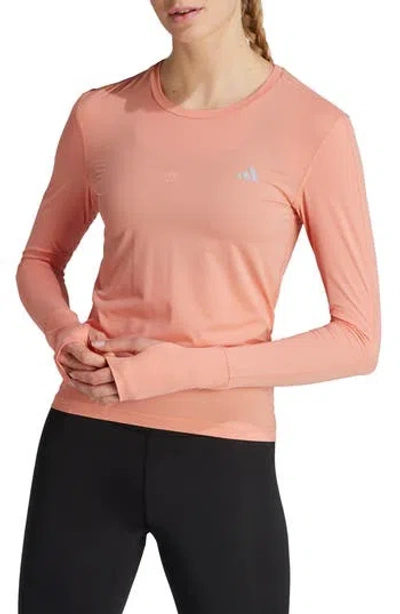 Adidas Originals Adidas Fast Long Sleeve T-shirt In Brown