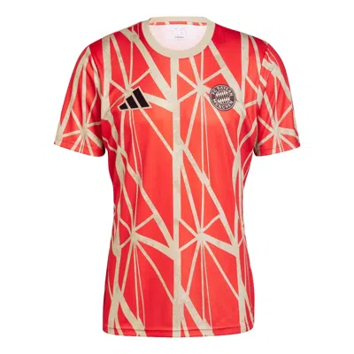 Adidas Originals Adidas Fc Bayern Pre-match Football Jersey Asia Sizing 'red'