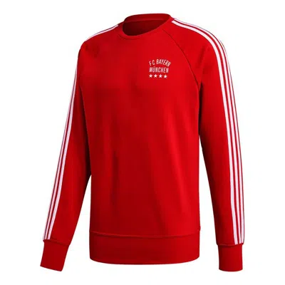 Adidas Originals Adidas Fcb Gra Cr Swt Bayern Munich Football Sweatshirt Men Red