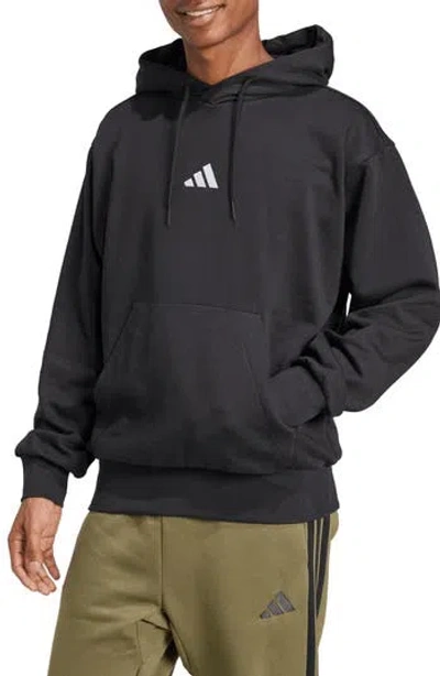 Adidas Originals Adidas Feelcozy Hoodie In Black