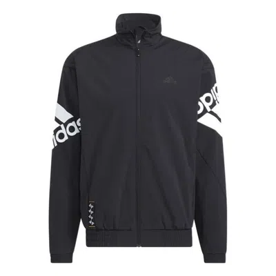 Adidas Originals Adidas Fi Bp1 Wvj Casual Sports Stand Collar Logo Jacket Black