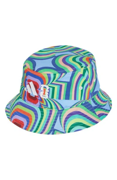 Adidas Originals Adidas Fifa World Cup 2026™ Rainbow Abstract Stripe Bucket Hat In Green
