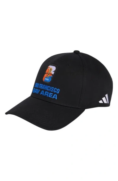 Adidas Originals Adidas Fifa World Cup 2026™ San Francisco Bay Area Adjustable Twill Ball Cap In Black