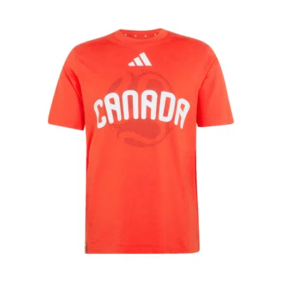Pre-owned Adidas Originals Adidas Fifa World Cup 26 Canada T-shirt 'active Red' | Men's Size Xl