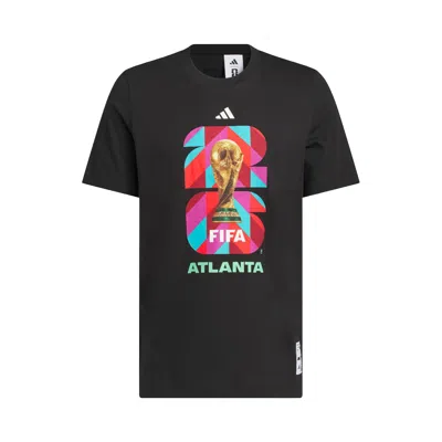 Pre-owned Adidas Originals Adidas Fifa World Cup 26 Host City Atlanta Graphic T-shirt 'black' | Men's Size Xxl