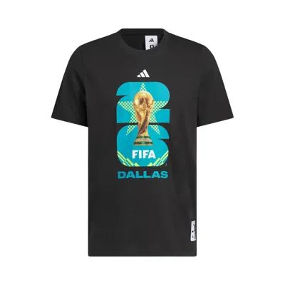 Pre-owned Adidas Originals Adidas Fifa World Cup 26 Host City Dallas Graphic T-shirt 'black' | Men's Size L